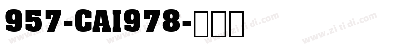 957-CAI978字体转换