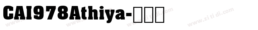 CAI978Athiya字体转换