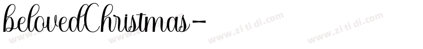 belovedChristmas字体转换