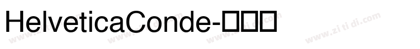 HelveticaConde字体转换