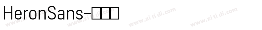 HeronSans字体转换