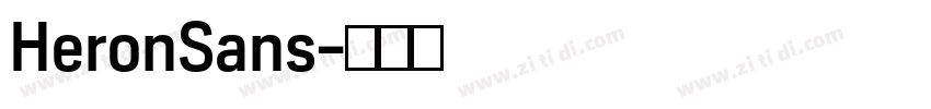HeronSans字体转换