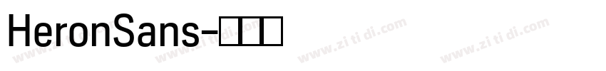 HeronSans字体转换