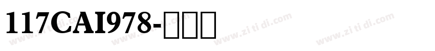 117CAI978字体转换