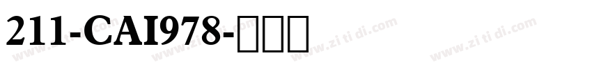 211-CAI978字体转换