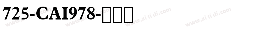 725-CAI978字体转换