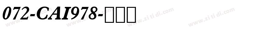 072-CAI978字体转换