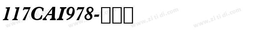 117CAI978字体转换
