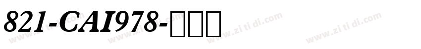 821-CAI978字体转换