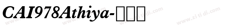 CAI978Athiya字体转换