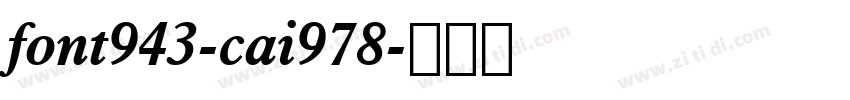 font943-cai978字体转换
