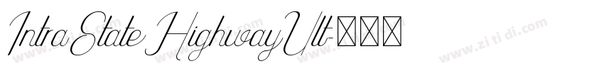 IntraStateHighwayUlt字体转换