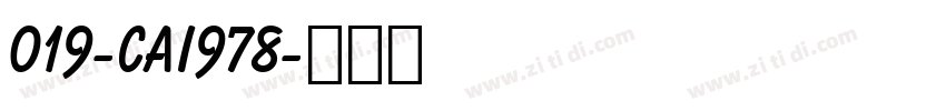019-CAI978字体转换