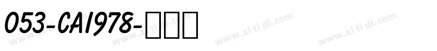053-CAI978字体转换