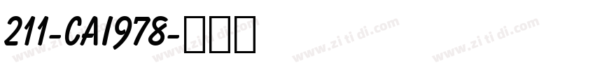 211-CAI978字体转换