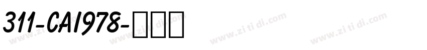 311-CAI978字体转换