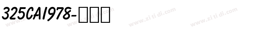 325CAI978字体转换