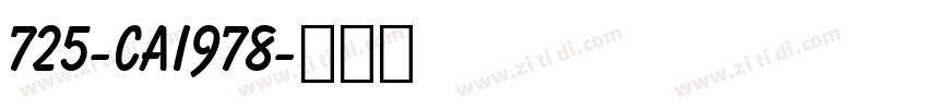 725-CAI978字体转换