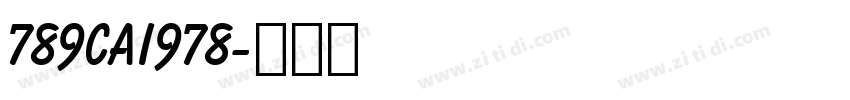 789cai978字体转换
