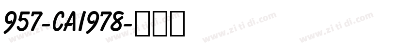 957-CAI978字体转换