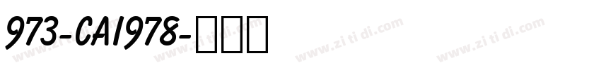 973-CAI978字体转换