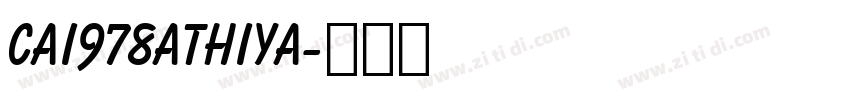 CAI978Athiya字体转换