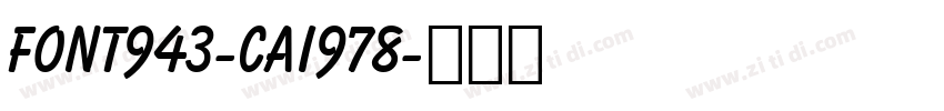 font943-cai978字体转换