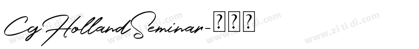 CgHollandSeminar字体转换