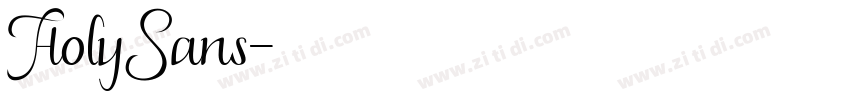 HolySans字体转换