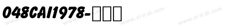 048CAI1978字体转换