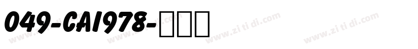 049-CAI978字体转换