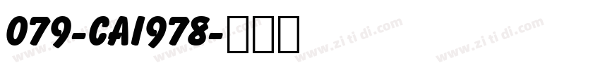 079-CAI978字体转换