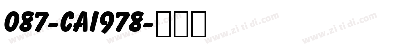 087-CAI978字体转换