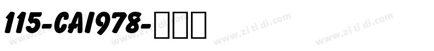 115-CAI978字体转换