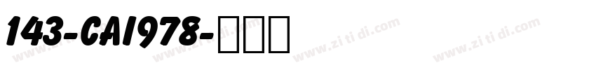 143-CAI978字体转换
