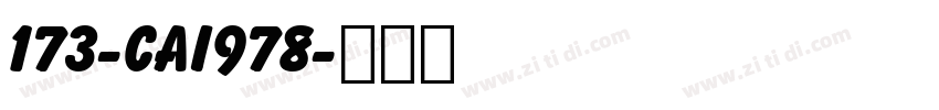 173-CAI978字体转换