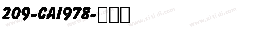 209-CAI978字体转换