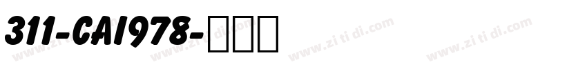 311-CAI978字体转换