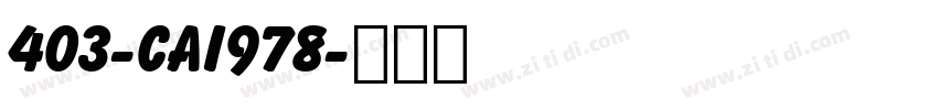 403-CAI978字体转换