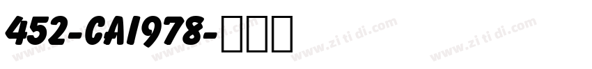 452-CAI978字体转换