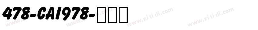 478-CAI978字体转换