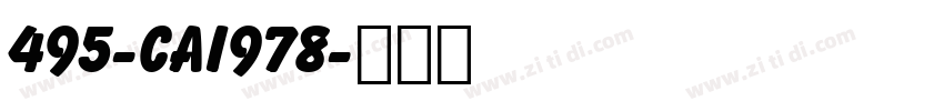 495-CAI978字体转换