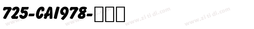 725-CAI978字体转换