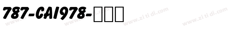 787-CAI978字体转换