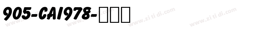 905-CAI978字体转换