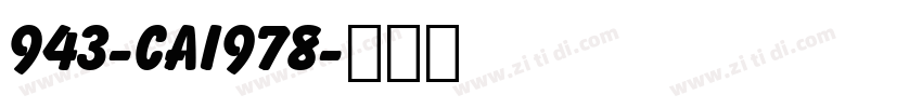 943-CAI978字体转换