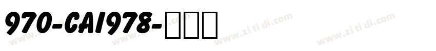970-CAI978字体转换