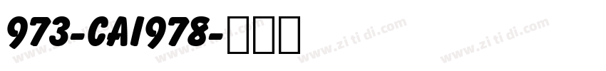 973-CAI978字体转换