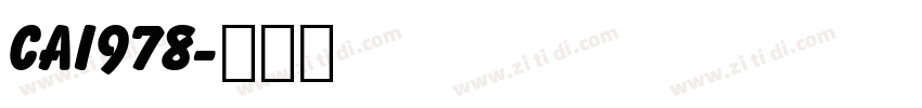 CAI978字体转换