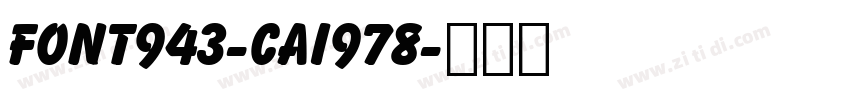 font943-cai978字体转换